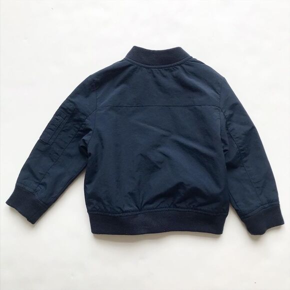 H&M navy blue bomber jacket EUC 1.5-2Y - Picture 5 of 5